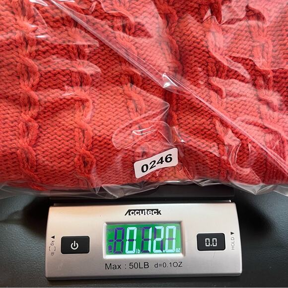 Anthropologie Guinevere Purl Wise Sweater Women Medium Wool Pumpkin Spice Orange - Picture 12 of 13